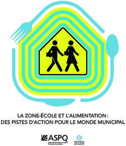 LA ZONE-ÉCOLE ET L'ALIMENTATION : DES PISTES D'ACTION POUR LE MONDE MUNICIPAL