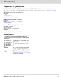 Exigences linguistiques - eINFO