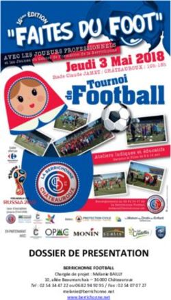 DOSSIER DE PRESENTATION - La Berrichonne Football