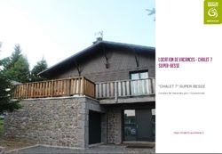 LOCATION DE VACANCES - CHALET 7 SUPER-BESSE - "CHALET 7" SUPER-BESSE