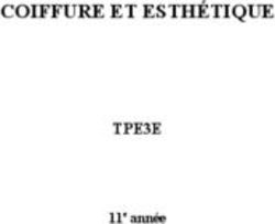 COIFFURE ET ESTHÉTIQUE - TPE3E 11e année