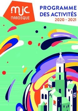 PROGRAMME DES ACTIVITÉS 2020 2021 - Mjc Manosque