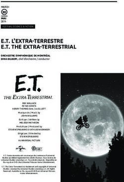 E.T. L'EXTRA-TERRESTRE E.T. THE EXTRA-TERRESTRIAL - Orchestre symphonique de ...