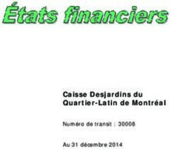 Caisse Desjardins du Quartier-Latin de Montréal - Numéro de transit : 30008 Au 31 décembre 2014