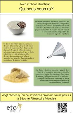 Qui nous nourrira? Avec le chaos climatique...