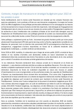 Contexte, marges de manoeuvre et strat&eacute;gie budg&eacute;taire pour 2022 et les ann&eacute;es &agrave; venir