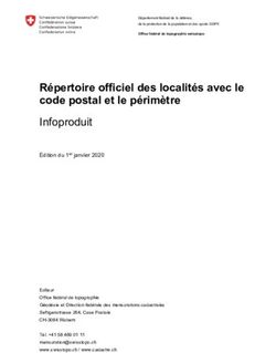 Répertoire officiel des localités avec le code postal et le périmètre - cadastre.ch - The ...
