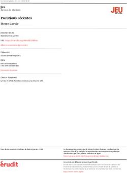 Parutions récentes Pierre Lavoie - Jeu Revue de théâtre - Érudit