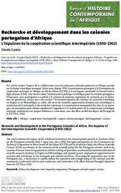 Recherche et d&eacute;veloppement dans les colonies portugaises d'Afrique