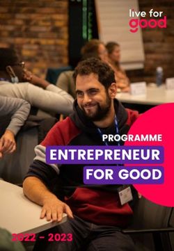 ENTREPRENEUR FOR GOOD - PROGRAMME 2022 2023