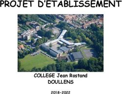 PROJET D'ETABLISSEMENT - DOULLENS COLLEGE Jean Rostand 2018-2022 - Collège Jean Rostand