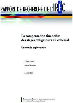 La compensation financière des stages obligatoires au collégial - Une étude exploratoire