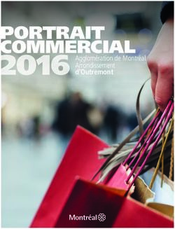 PORTRAIT COMMERCIAL Agglomération de Montréal Arrondissement - d'Outremont - Ville de Montréal
