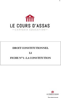 DROIT CONSTITUTIONNEL L1 FICHE N 1 : LA CONSTITUTION