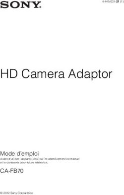 HD Camera Adaptor - CA-FB70 Mode d'emploi - pro.sony