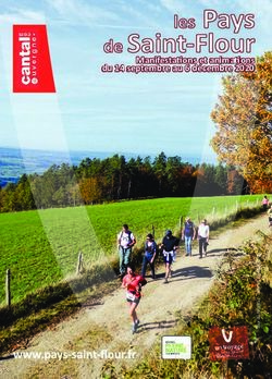 Manifestations et animations du 14 septembre au 6 décembre 2020