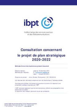 Consultation concernant le projet de plan stratégique 2020-2022 - Ibpt