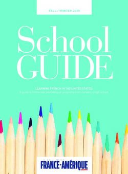 School GUIDE - FALL / WINTER 2018