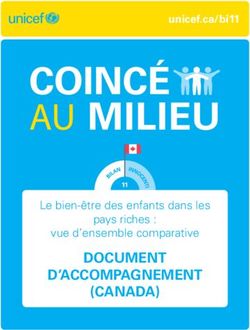 DOCUMENT D'ACCOMPAGNEMENT (CANADA) - Le bien-être des enfants dans les pays riches : vue d'ensemble comparative