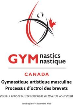 Gymnastique artistique masculine Processus d'octroi des brevets - POUR LA PÉRIODE DU 1ER SEPTEMBRE 2019 AU 31 AOÛT 2020 - Gymnastics Canada
