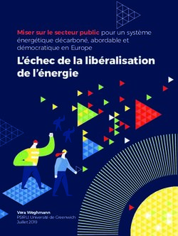L'échec de la libéralisation de l'énergie - Miser sur le secteur public pour un système énergétique décarboné, abordable et démocratique en Europe ...