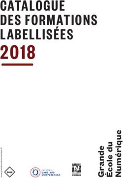 2018 CATALOGUE DES FORMATIONS LABELLISÉES 2018 - La Grande École du Numérique