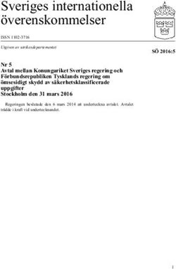 Sveriges internationella överenskommelser - Regeringen