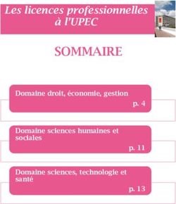 SOMMAIRE Les licences professionnelles &agrave; l'UPEC - Domaine droit, &eacute;conomie, gestion