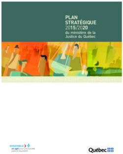 PLAN STRATÉGIQUE 2015/2020 - du ministère de la Justice du Québec