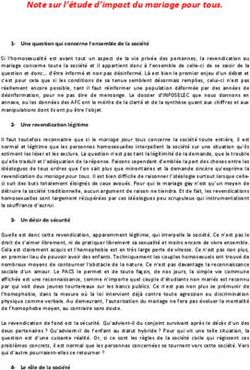 Note sur l'étude d'impact du mariage pour tous.