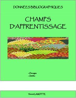 CHAMPS D'APPRENTISSAGE - DONNÉES BIBLIOGRAPHIQUES - Ouvrages - Articles Vincent LAMOTTE - Blog de l'Université