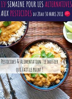 Pesticides & alimentation : le dossier qui fait le point ! - Semaine sans pesticides