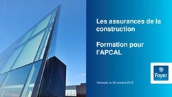 Les assurances de la construction Formation pour l'APCAL