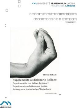 DÉPARTEMENT D'ÉTUDES ITALIENNES LIVRET PÉDAGOGIQUE LLCER 2018-2019 - Université Jean ...