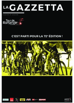 LAGAZZETTA C'EST PARTI POUR LA 72e &Eacute;DITION ! - Tour de Romandie