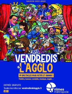 ENTRÉE GRATUITE Toutes les infos sur vendredisdelagglo.fr - SAISON 2021-2022 - Vendredis de l'Agglo