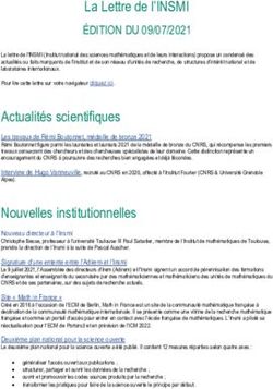 La Lettre de l'INSMI - CNRS