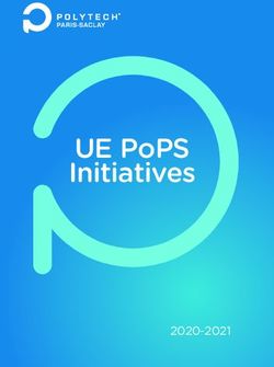 UE POPS INITIATIVES 2020-2021 - POLYTECH PARIS-SACLAY