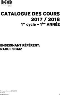 CATALOGUE DES COURS 2017 / 2018 - 1er cycle - 1ère ANNÉE ENSEIGNANT RÉFÉRENT: RAOUL SBAIZ - Esad Reims
