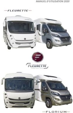 MANUEL D'UTILISATION 2020 - HORIZON ...