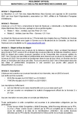 REGLEMENT OFFICIEL MARATHON 2 x 21 DES ALPES-MARITIMES NICE-CANNES 2021