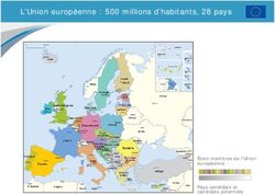 L'Union européenne : 500 millions d'habitants, 28 pays - États membres de l'Union européenne Pays candidats et candidats potentiels