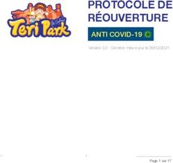 PROTOCOLE DE R&Eacute;OUVERTURE - ANTI COVID-19 Version 3.0 - Derni&egrave;re mise &agrave; jour le 09/02/2021 - Protocole r&eacute;ouverture Teri Park