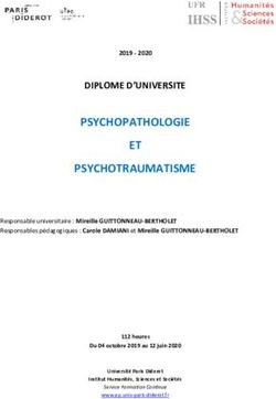 PSYCHOPATHOLOGIE ET PSYCHOTRAUMATISME