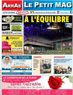 &Agrave; L'&Eacute;QUILIBRE ARRAS LE PETIT MAG