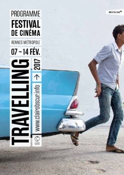 FESTIVAL PROGRAMME - Clair Obscur