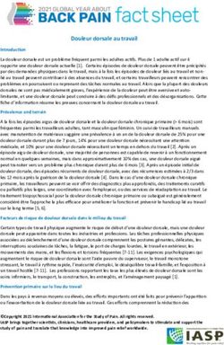 Douleur dorsale au travail