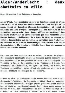 Alger/Anderlecht abattoirs en ville