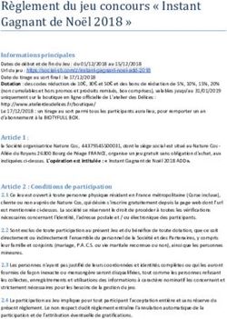 Règlement du jeu concours " Instant Gagnant de Noël 2018 "