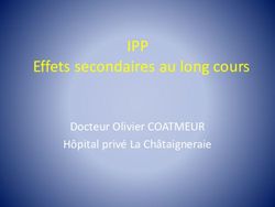 IPP Effets secondaires au long cours - Docteur Olivier COATMEUR Hôpital privé La Châtaigneraie - jumga